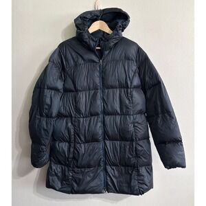 Eddie Bauer EB 550 Luna Peak Down Parka Green Hooded Puffer Jacket Womens XXL